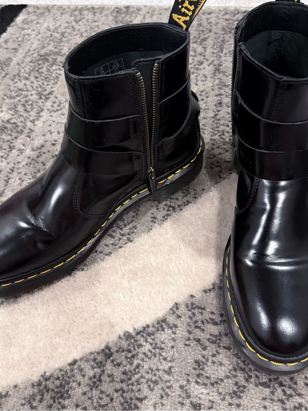 Dr. Martens Jaimies Black Zip Moto Boots Men’s EU 42 / US 10
